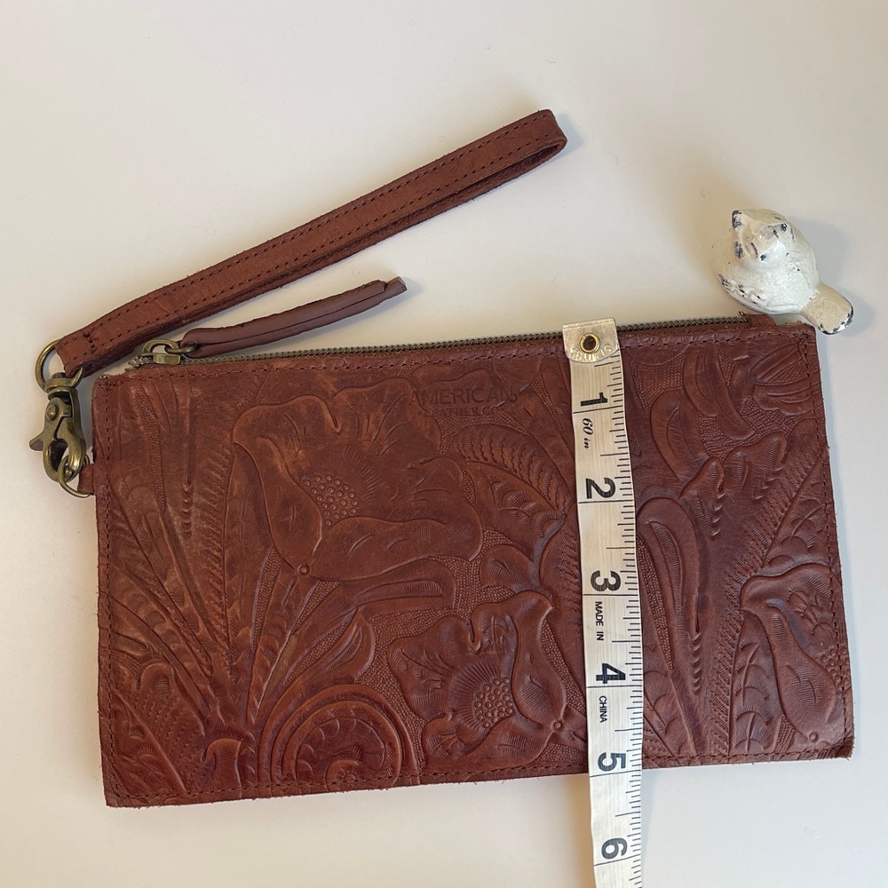 American Leather Co. Genuine Leather Wristlet - Picture 7 of 11
